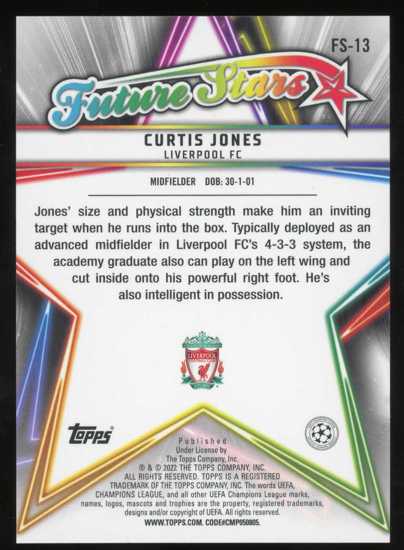 2022 Topps Champions league Future Stars Curtis Jones