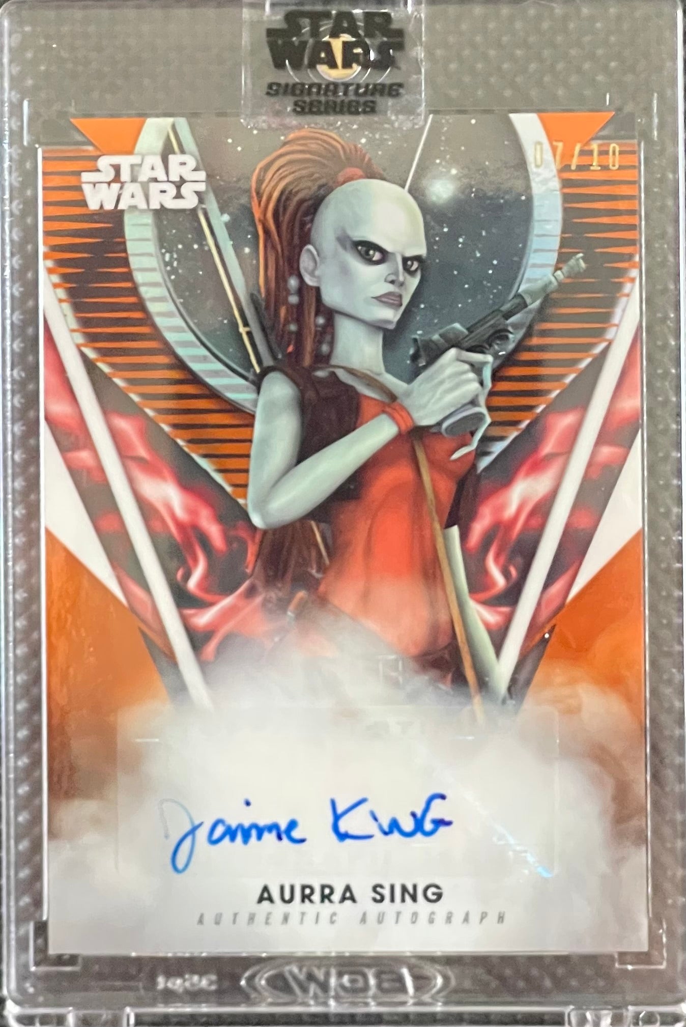 2023 Topps Star Wars Signature Series - #A-JK - Jamie King as AURRA SING AUTO 7/10