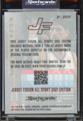 2021 Jersey Fusion John Stockton Game Used Jersey #JF-JSDT