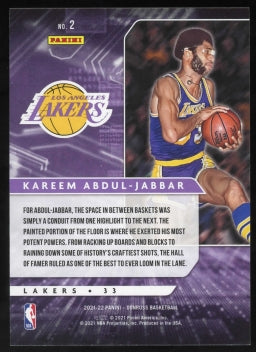 2021-22 Donruss Kareem Abdul-Jabbar Power in the Paint