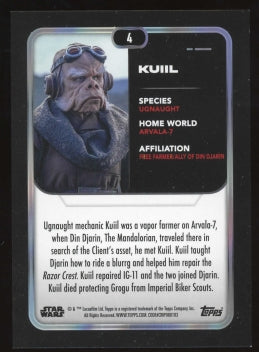 2023 Topps Star Wars #4 Kuiil Green Foil #495/499