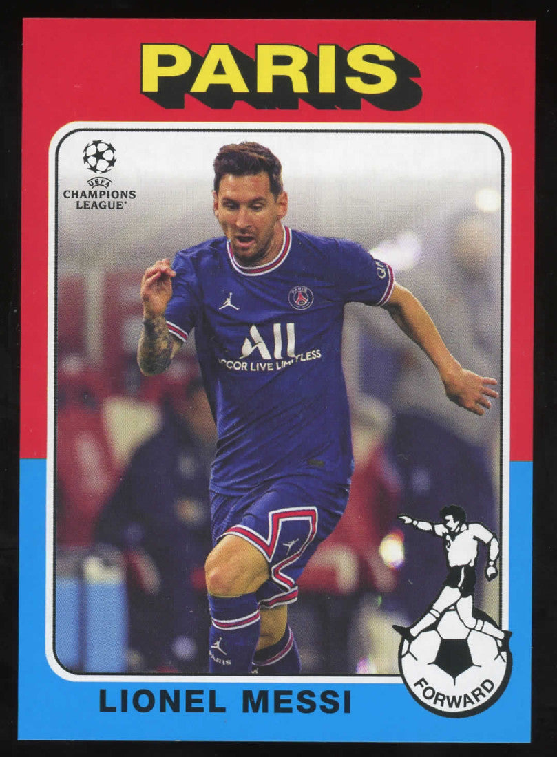 2021-22 Topps UEFA Champions League Retro Lionel Messi PSG