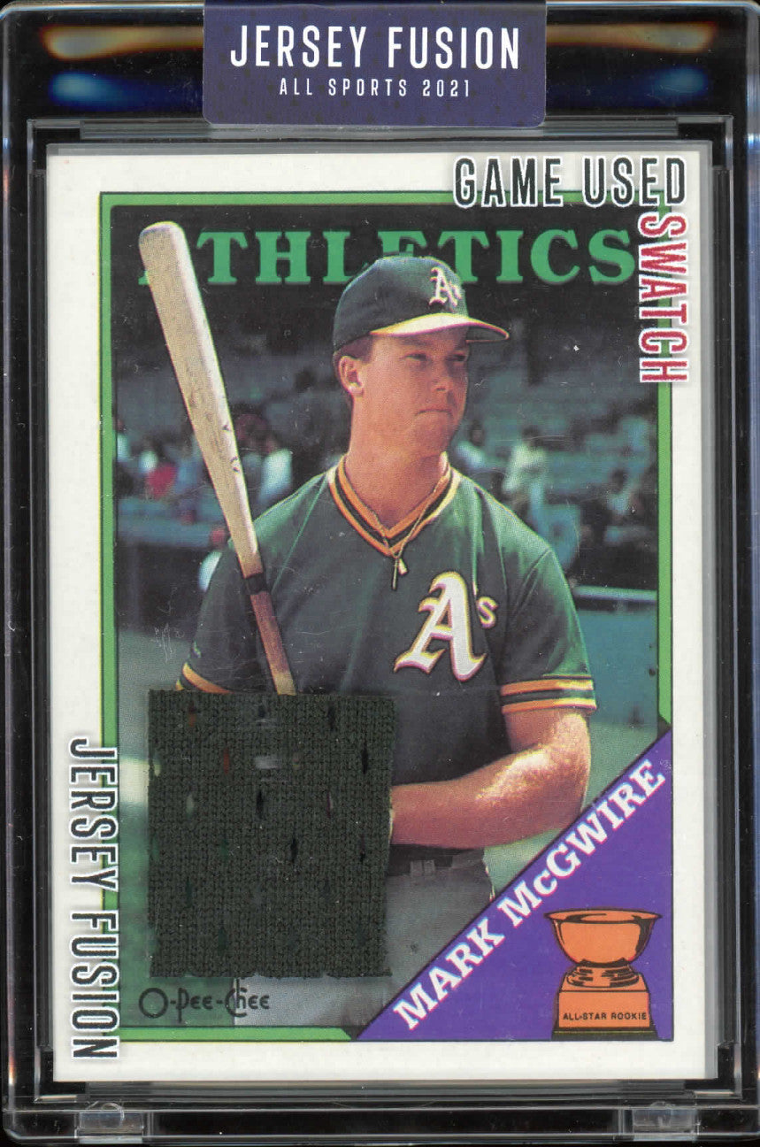 2021 Jersey Fusion Mark McGwire 1988 O -Pee-Chee