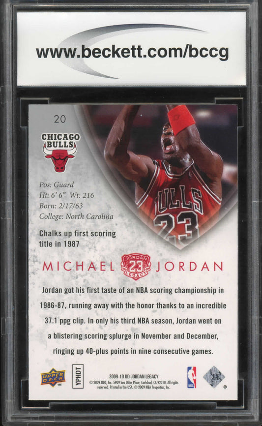 Michael Jordan 2009-10 Upper Deck MJ Legacy Collection Gold #20 BCCG 10 MINT Card