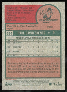 2024 Topps Heritage High Number Paul Skenes RC