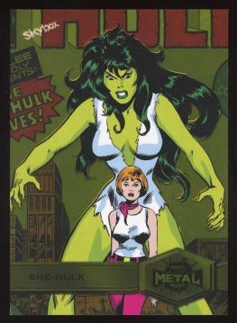 2021 Marvel Metal Universe SHE-HULK Light FX Yellow #177