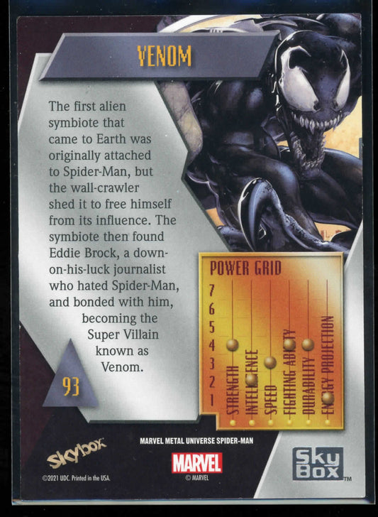 2021 Skybox Marvel Metal Universe Venom Base