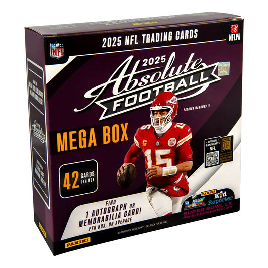 2025 Panini Absolute Football Trading Card Mega Box