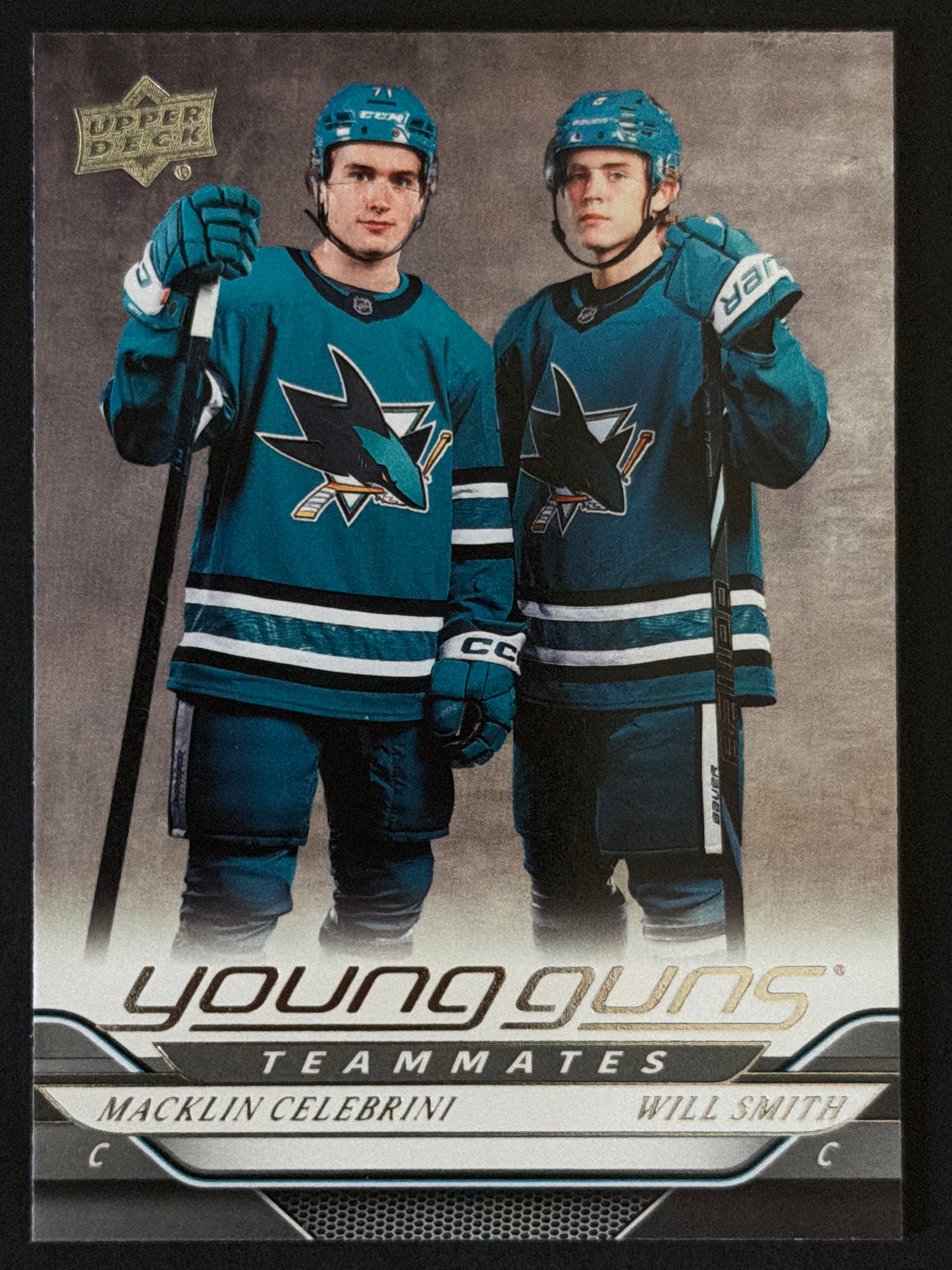 2025 Upper Deck Series 2  Young Guns Teammates Macklin Celebrini/Will Smith #499