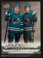 2025 Upper Deck Series 2  Young Guns Teammates Macklin Celebrini/Will Smith #499