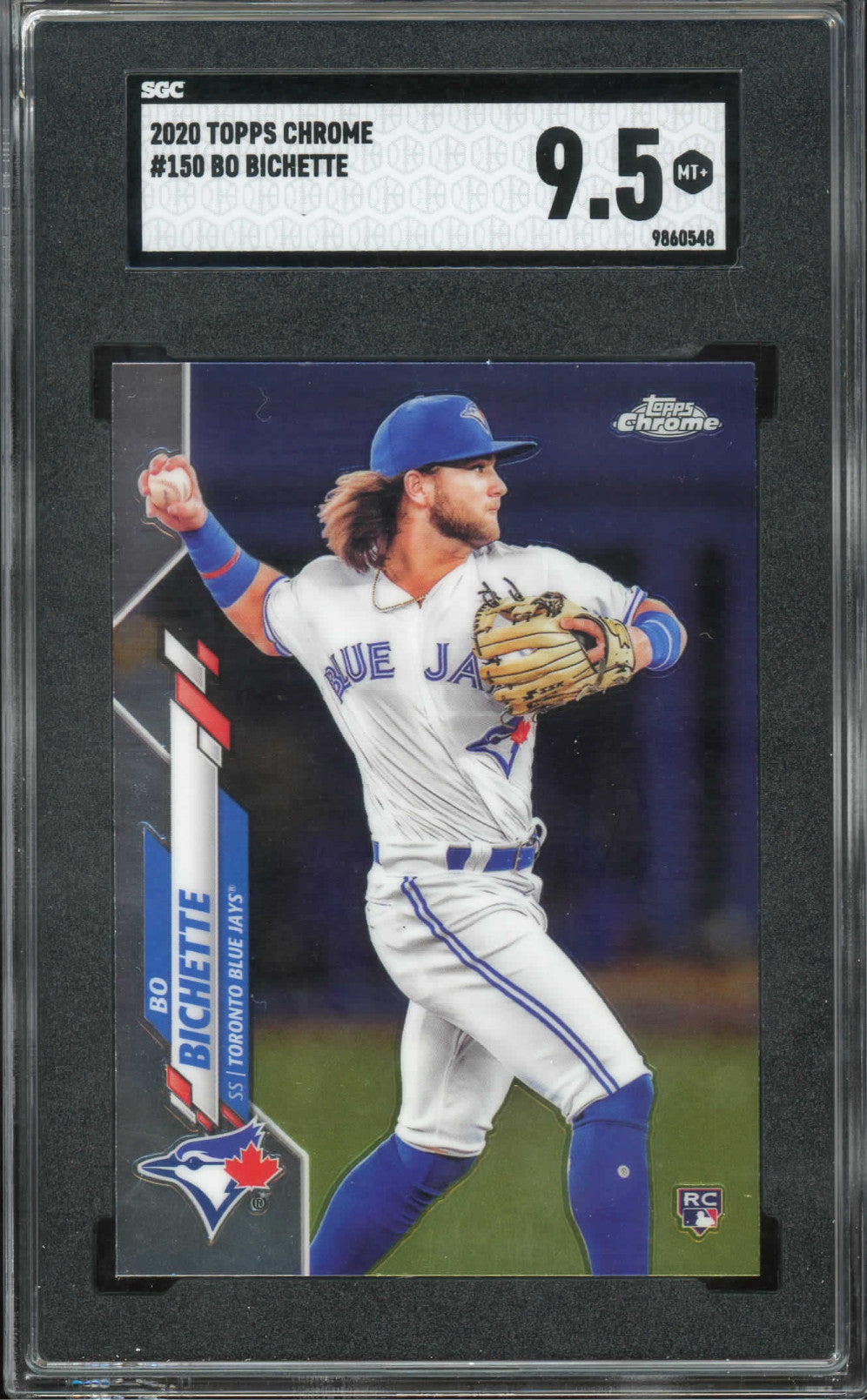 2020 TOPPS CHROME #150 BO BICHETTE SGC MT 9.5