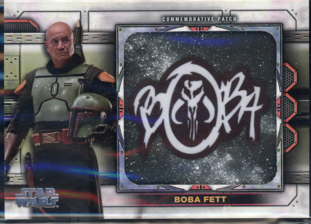 2022 Topps Star Wars The Book of Boba Fett,  Boba Fett Commemorative Patch Relic MP-3