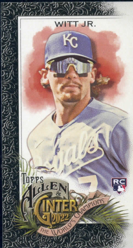 2022 Allen & Ginter Bobby Witt Jr Rookie Card Black Border Mini #250