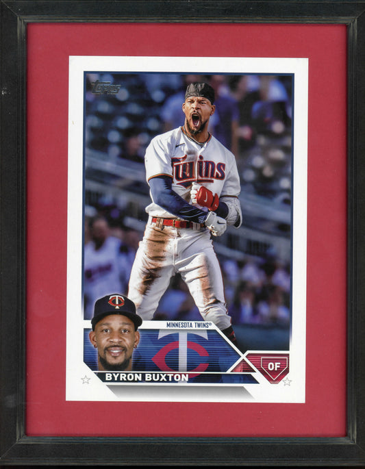 Framed Byron Buxton Minnesota Twins 2023 Topps Flagship Collection SP Variation