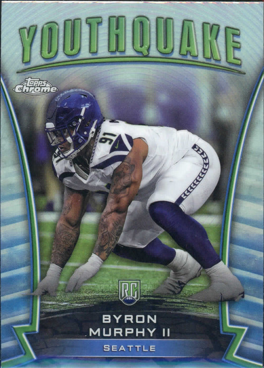 2024 Topps Chrome Football Byron Murphy II Youthquake RC