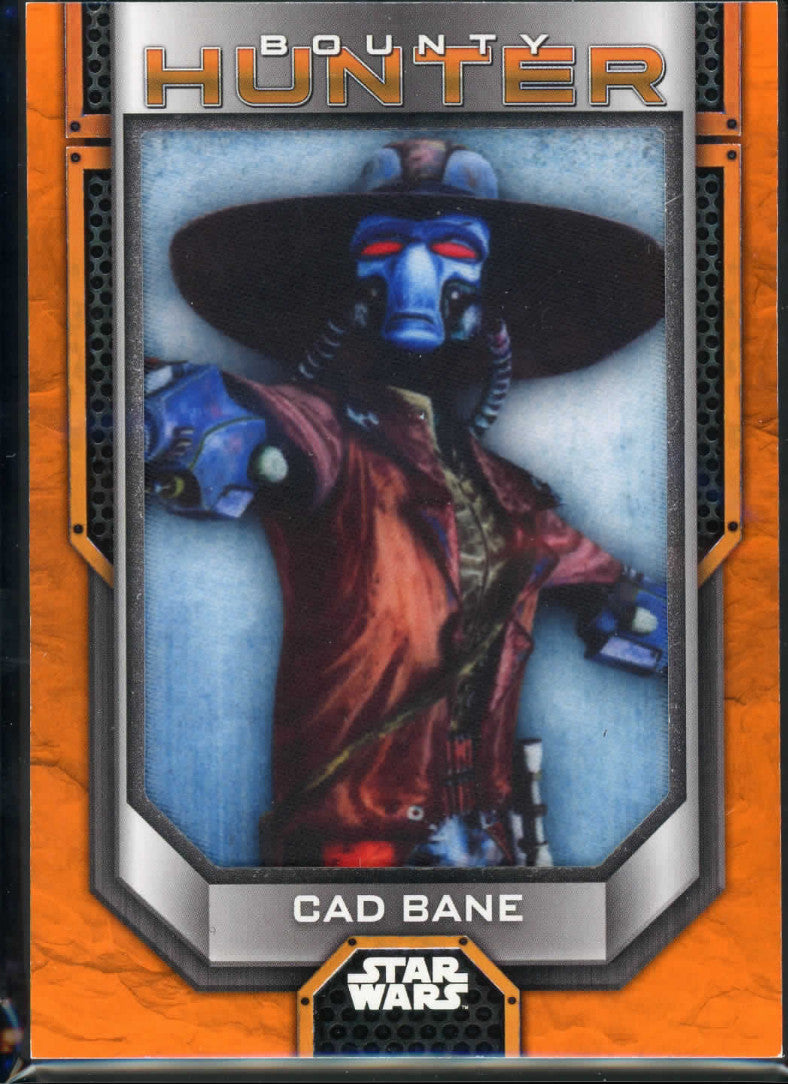 2021 Topps Star Wars Bounty Hunter Cad Bane Patch Orange Parallel 192/250 PBH-CB