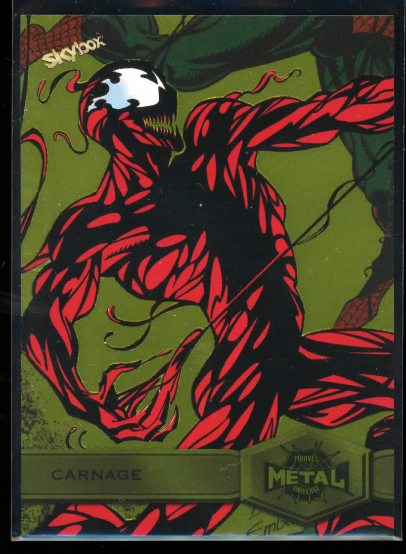 2021 Marvel Metal Universe Carnage Light FX Yellow