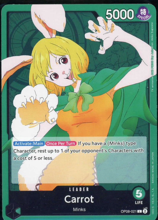 One Piece Carrot Two Legends OP08-021 Leader