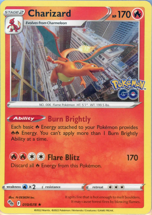 Pokémon Charizard 010/078 Pokemon GO