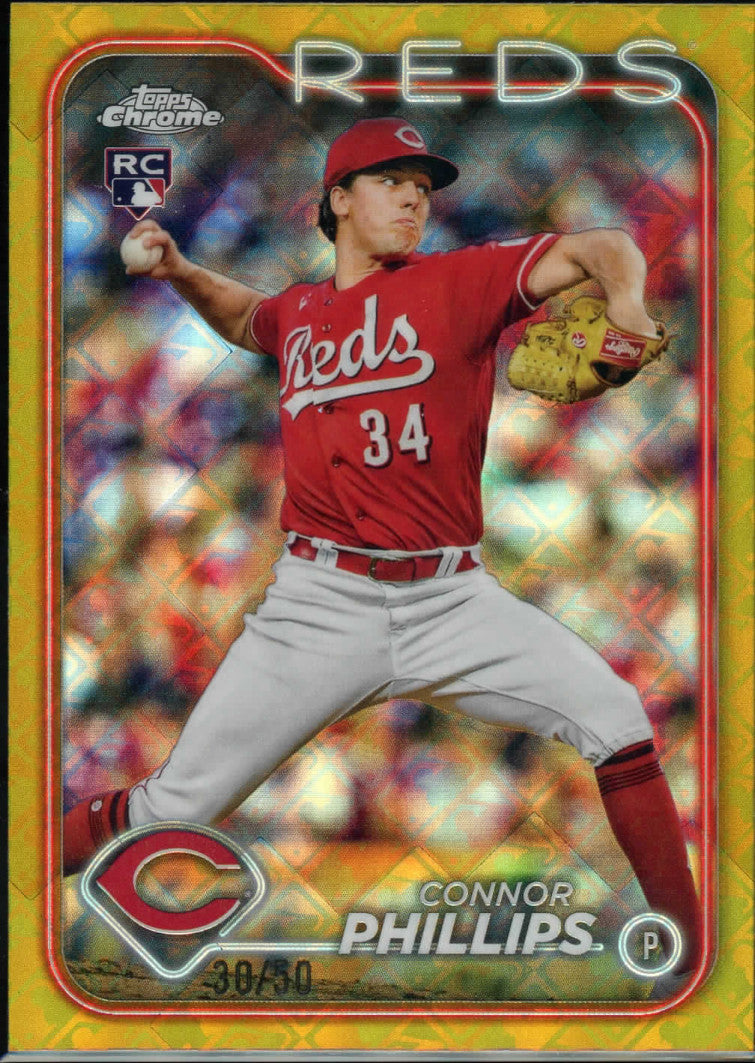 2024 Topps Chrome Logofractor Connor Phillips Rookie Gold Refractor /50 RC