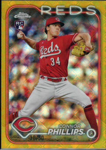 2024 Topps Chrome Logofractor Connor Phillips Rookie Gold Refractor /50 RC