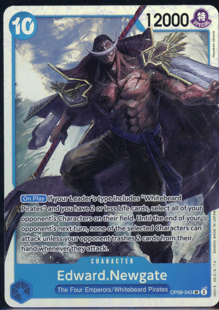 One Piece Edward. Newgate Two Legends OP08-043 SR