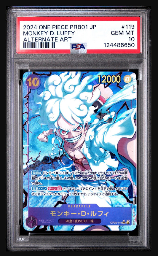 One piece Card Monkey D. Luffy SEC OP05-119 (Alt Art) Awakening Of The New Era Japanese