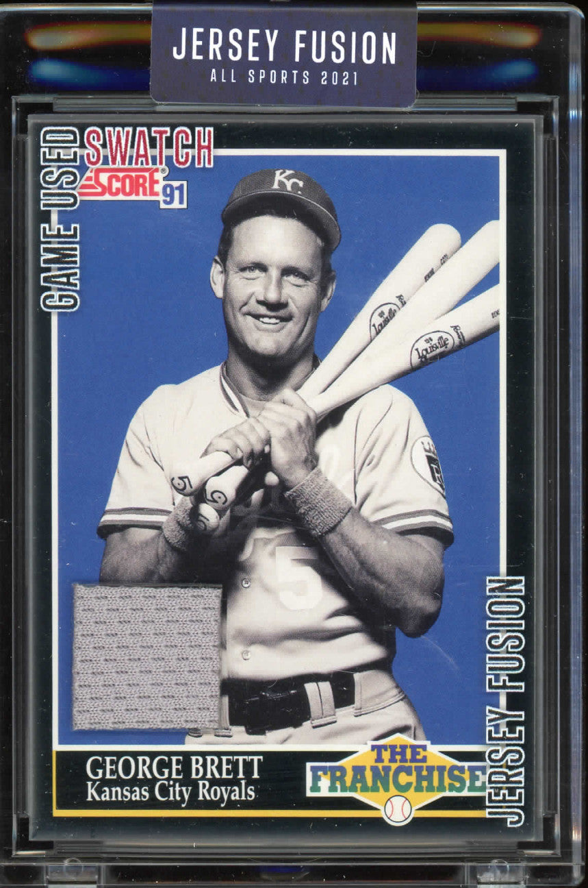 2021 JERSEY FUSION GAME USED JERSEY GEORGE BRETT
