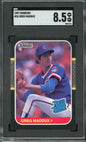 1987 DONRUSS #36 GREG MADDUX SGC NEAR MINT 8.5