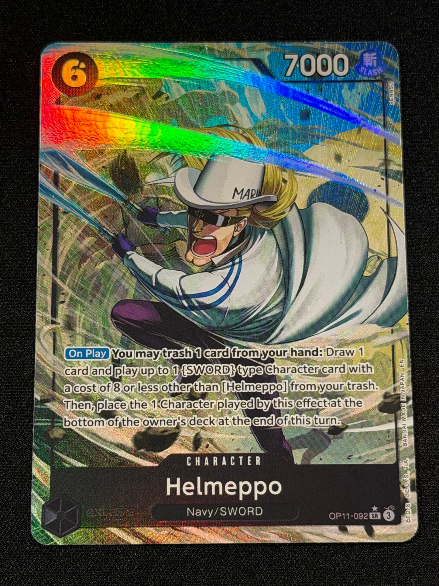 One Piece Card Game Helmeppo OP11-092 SR - English