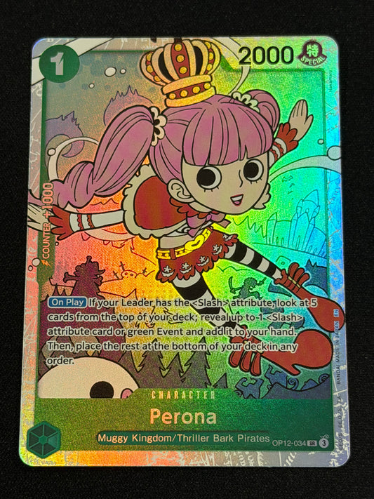 ONE PIECE Card Game Perona OP12-034 SR - English