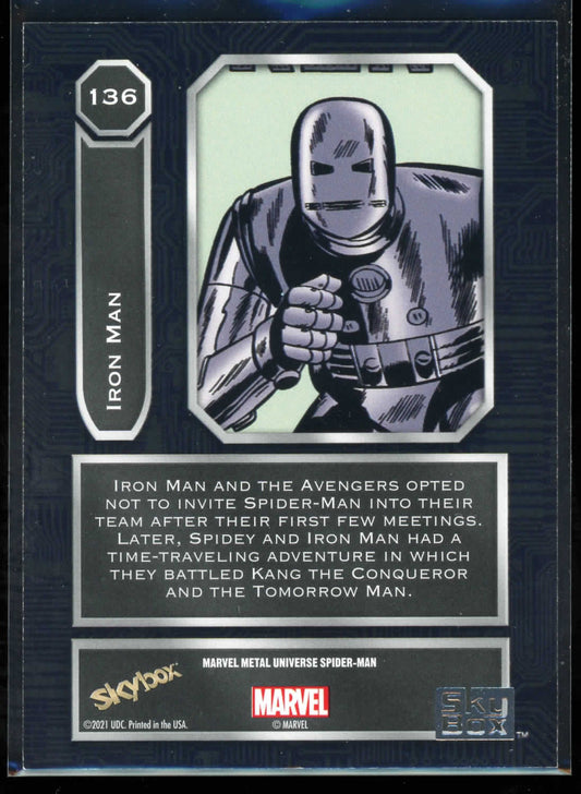 2021 Marvel Metal Universe Iron Man Light FX Yellow