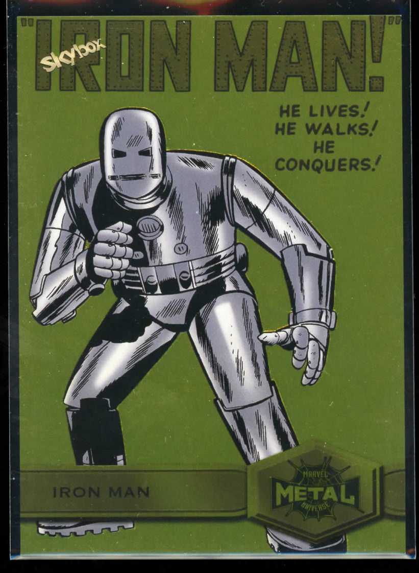 2021 Marvel Metal Universe Iron Man Light FX Yellow