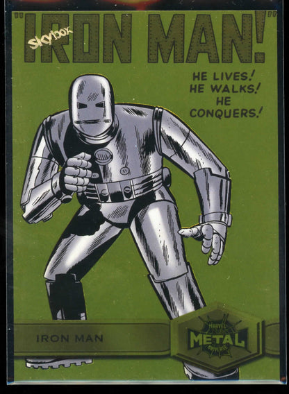 2021 Marvel Metal Universe Iron Man Light FX Yellow