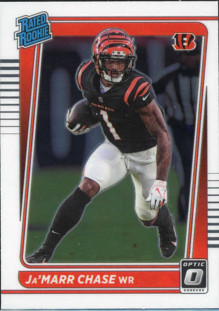 2021 Panini Donruss Optic Ja'Marr Chase Rated Rookie Card RC #207 Bengals Football