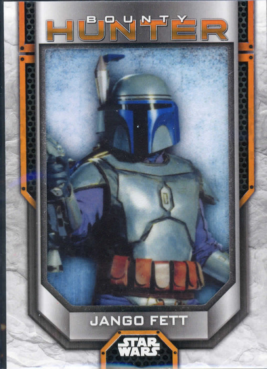 2021 Topps Star Wars Bounty Hunters Jango Fett Commemorative Bounty Hunter Patch Relic