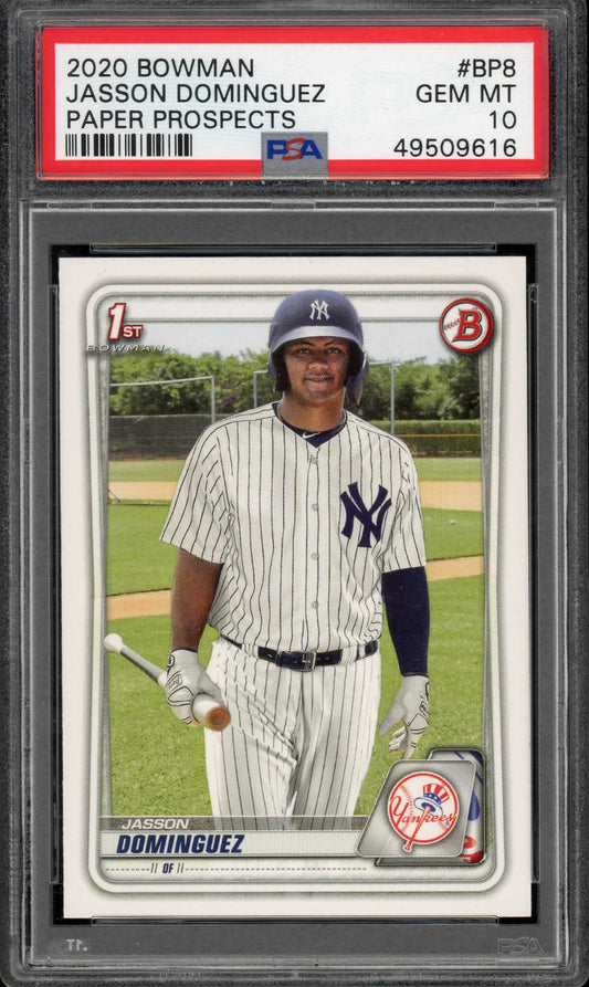 2022 Bowman Jasson Dominguez PSA GEM MT 10