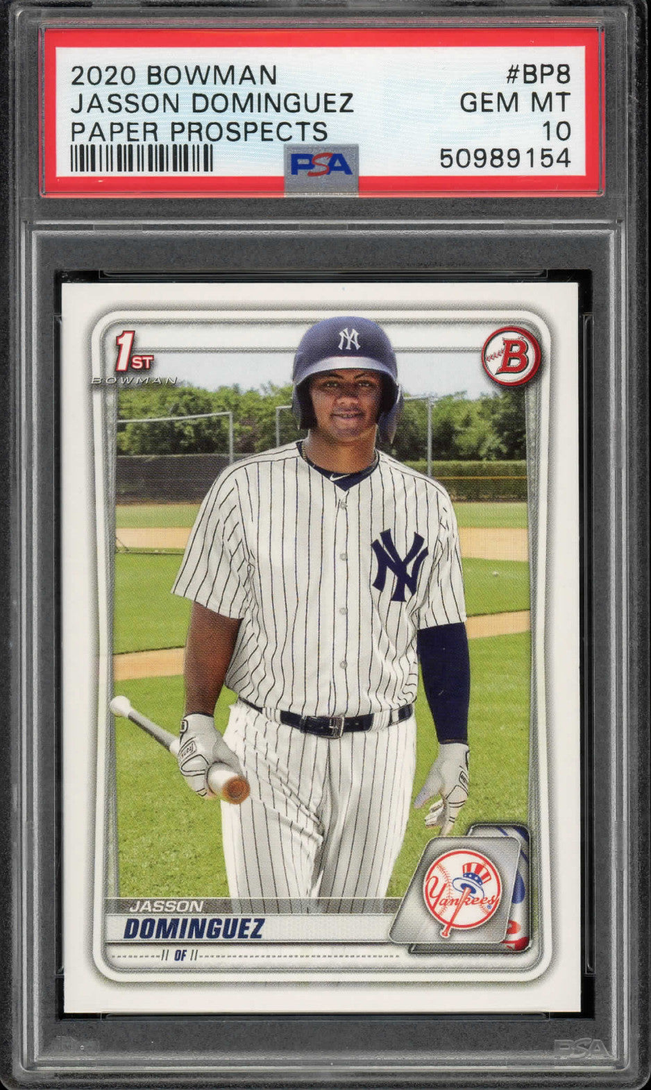 2022 Bowman Jasson Dominguez PSA GEM MT 10