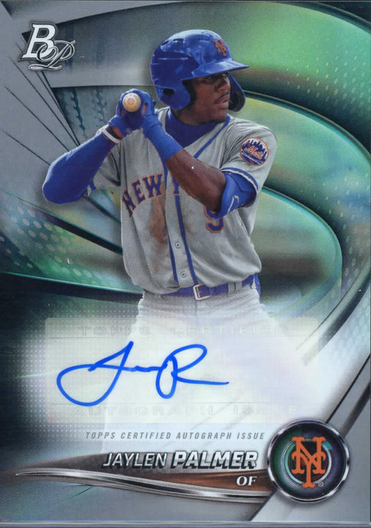 2022 Bowman Platinum Baseball Jaylen Palmer Auto New York Mets Prospects