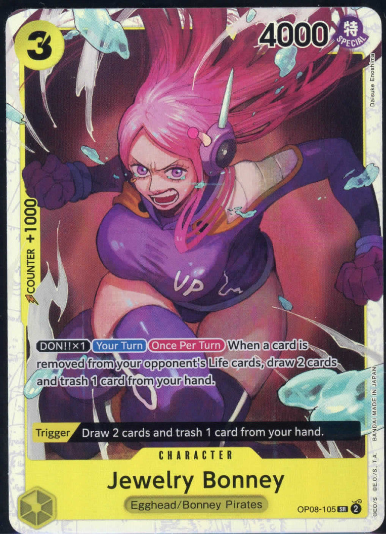 One Piece Jewelry Bonney Two Legends OP08-105 SR