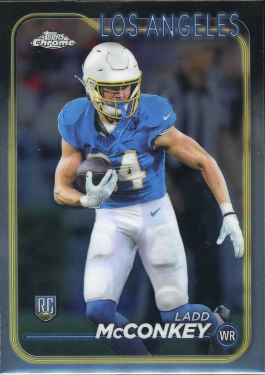 2024 Topps Chrome Football Ladd McConkey RC #212