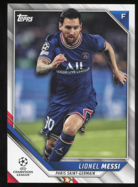 2022 Topps Champions League Lionel Messi Paris Saint-Germain