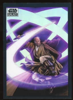 2022 Topps Chrome Star Wars Galaxy Mace Windu's Barrage! Refractor