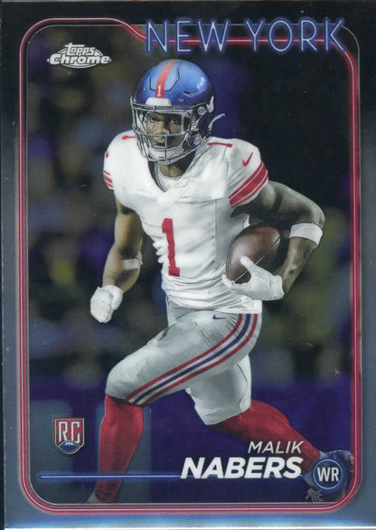 2024 Topps Chrome Football Malik Nabers RC #205