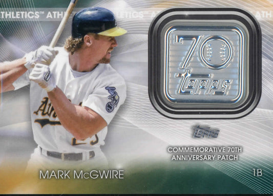 2021 Topps Commemorative 70th Anniversary Patch Mark McGwire