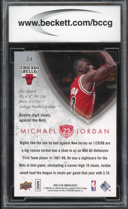 Michael Jordan 2009-10 Upper Deck MJ Legacy Collection Gold #24 BCCG 10 MINT Card
