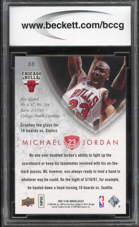Michael Jordan 2009-10 Upper Deck MJ Legacy Collection Gold #88 BCCG 10 MINT Card