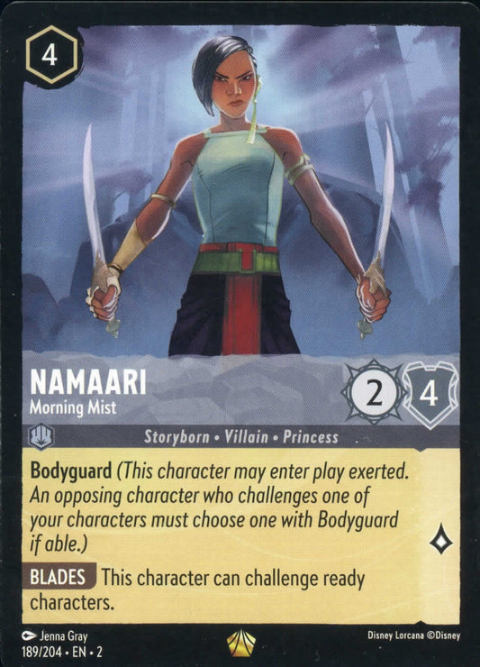 Disney Lorcana Namaari Morning Mist 189/204 Non Foil Legendary