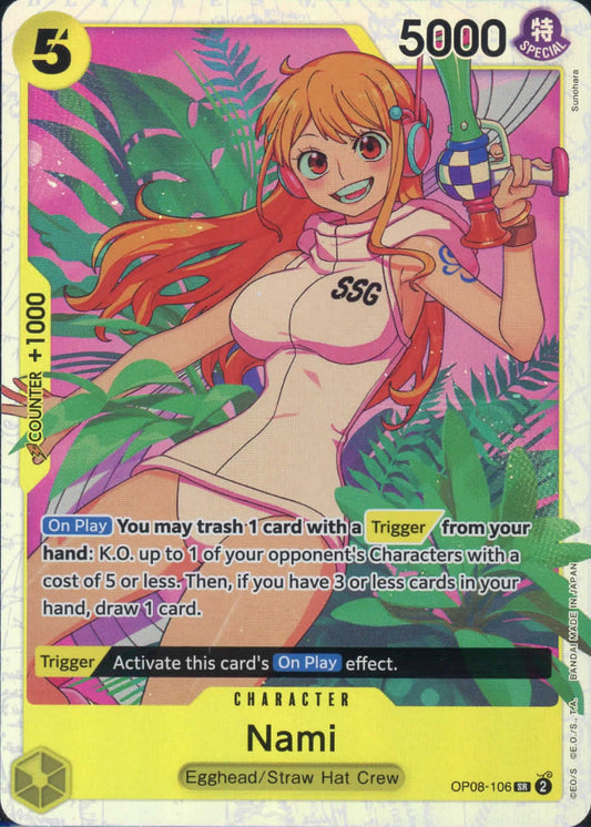 One Piece Nami SR OP08-106 Two Legends TCG