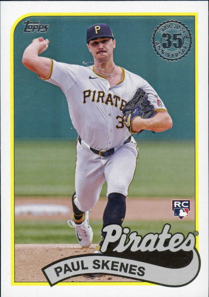 2024 Topps Paul Skenes Rookie RC 1989 35th Anniversary Pittsburg Pirates